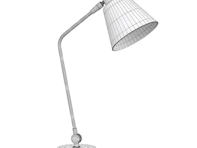  CYLINDER USB TASK TABLE LAMP Low-poly 3D model