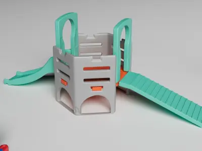 Kids and Pets Playground 3D model