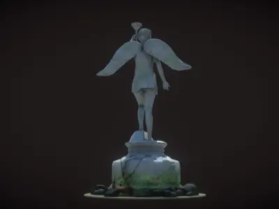 Lucy Statue Low-poly 3D model