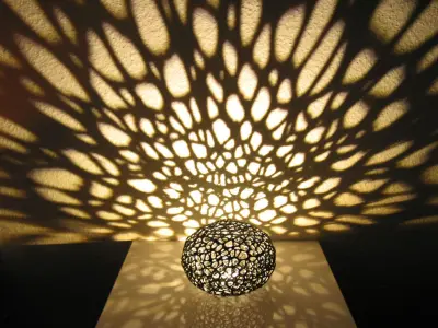 Voronoi Pearl Light Lamp No II 3D print model