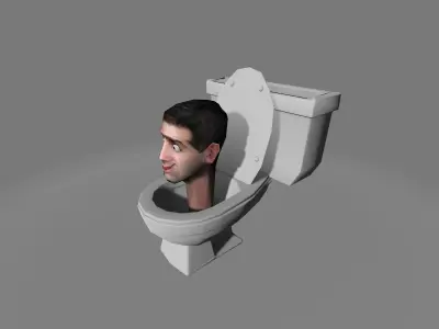 Skibidi Toilet 2 Low-poly 3D model