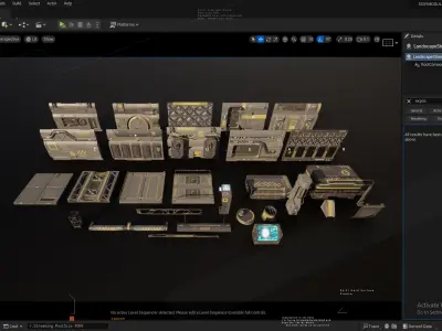 SCI-FI MODULAR PANEL KIT Vol -2 Low-poly 3D model