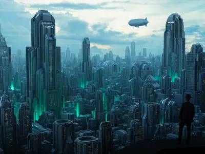 Art Deco - City  Kitbash 3D model