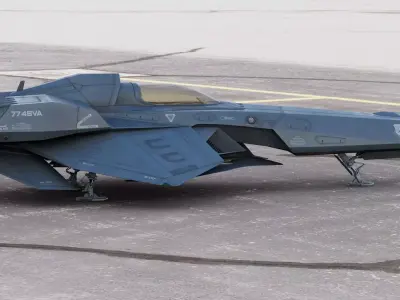 Viper Mark-117 StealthStar Space Fighter 3D model