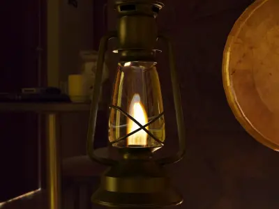 oil lamps 3D model