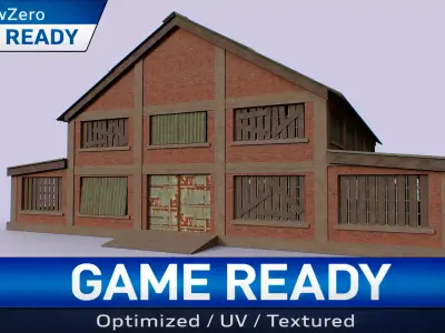 Abandoned Warehouse 01 Low-poly 3D model