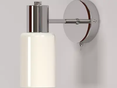 Wall light with glass plate 3D model