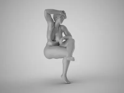 Woman Warming in the Sun 3D print model