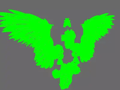 Galactic Lions V7 Winged Lion Jetpack 3D print model