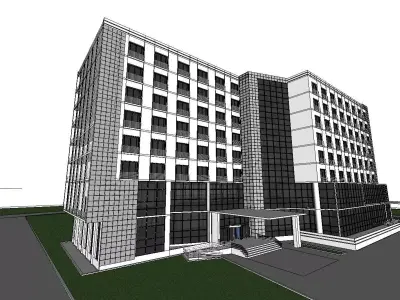 vacation spot-Resort-Fashion Leisure Hotel-0137 3D model