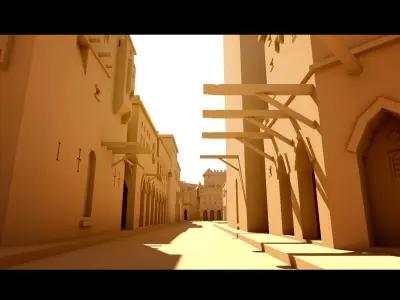 Historical Castle- 3d Model 3D model