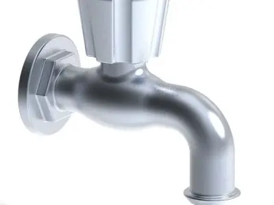 Classic Washing Machine Tap 3D print model