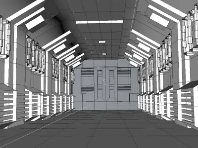 Sci Fi Corridor 3D model