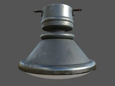Industrial Ceiling Light Free 3D model