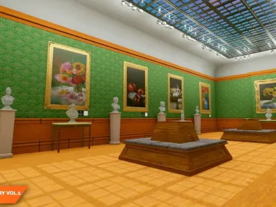 Art gallery Vol1 - victorian style 3D model