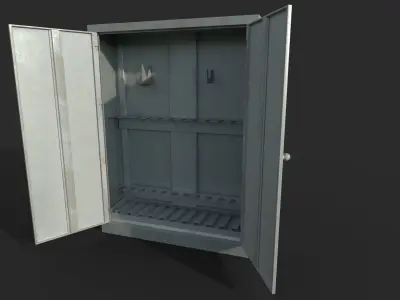 Weapon Shelf Low poly Low-poly 3D model