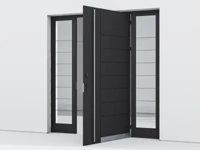 Aluminium door 36 3D model