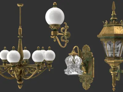 Street Lamp 3D model 10