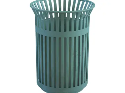 Trash bin 3D model 4