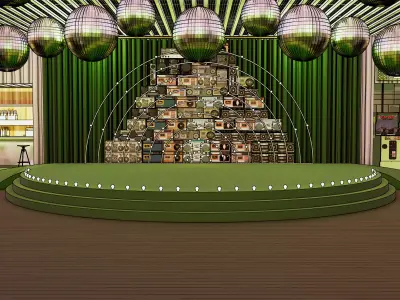 Discotheque interior 3D model