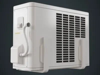 Air Conditioner 4A Low-poly 3D model