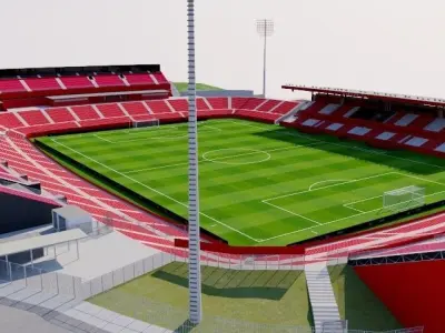 Estadi de Montilivi - Girona 3D model