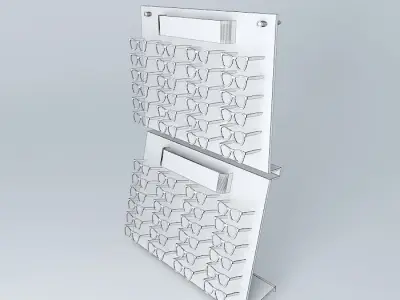 Exhibitor for glasses Free 3D model