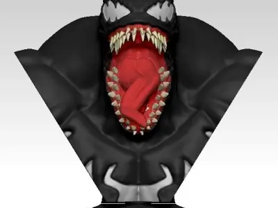 Venom bust 3D print model