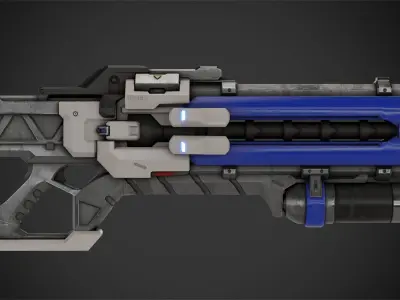 Overwatch Soldier-76 Rifle for Cosplay 3D print model