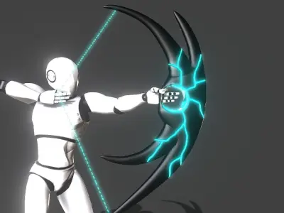 Hole Bow Low-poly 3D model