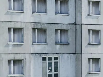 LOW POLY - SOVIET APARTMENT BUILDING 3D model
