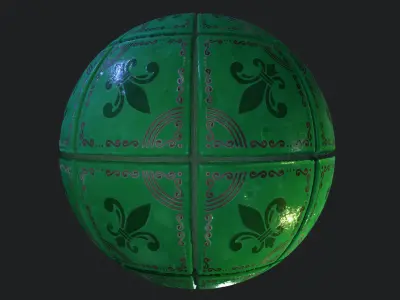 Stylized Portuguese Tiles Material 06 Texture