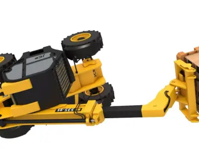 Telescopic Handler Forklift JCB 3D model