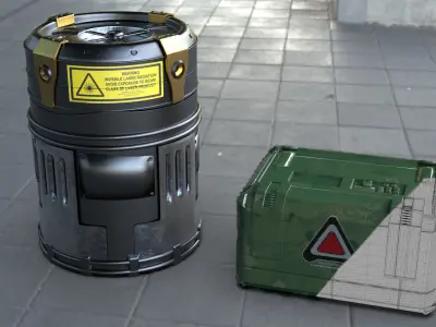 Container sci-fi 2020 3D model