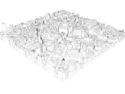 London city tile Level 2 block TQ2980 North East 3D model