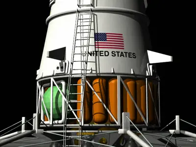 SciFi NASA Lander 3D model