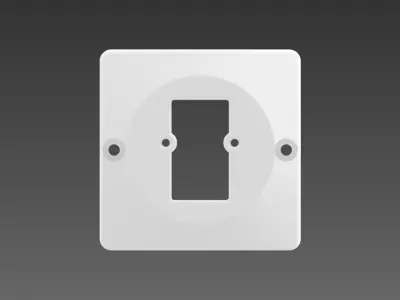 Ikea Tradfri Remote Control Adapter for Single UK Light Switch 3D print model