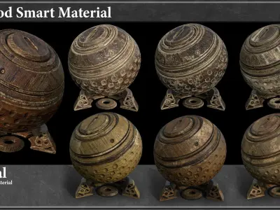 30 Wood Smart Material Vol-1- tutorial  Texture