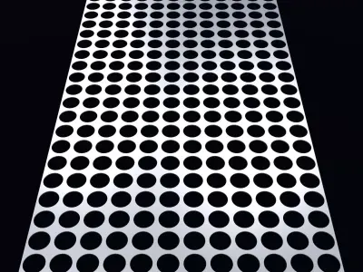Perforated panel with 56 percent opening 25O73 3D model