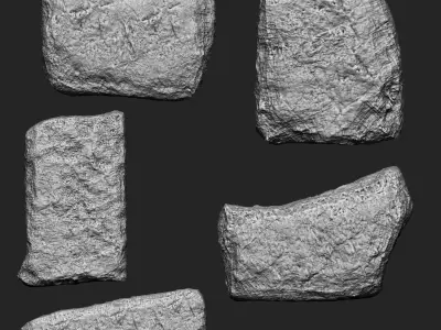 Stone IMM Brushes 66 in one Vol1 3D model