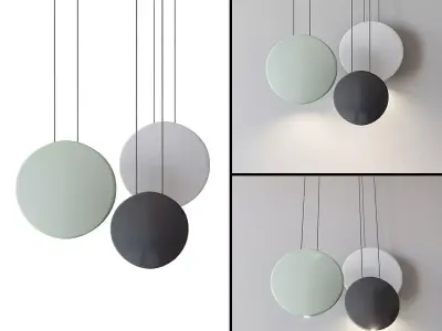 Cosmos cluster led pendant 3D model