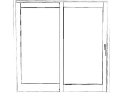 Lift-sliding door 3D model