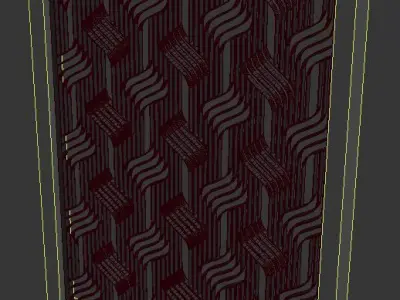 3d screen geometric pattern Low-poly 3D model
