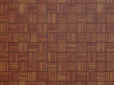 Basketweave Reed Wall Panel PBR Seamless Texture