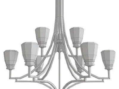 Chandeliers 3d models Collection 10 models Low-poly 3D model by 3dFront
