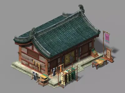 Peach Blossom Island - Tailor Shop 23 3D model