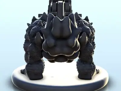 Robot alien with organic parts 5 - Future Sci-Fi SF Post apocaly 3D print model