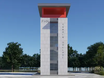 tower Low-poly 3D model