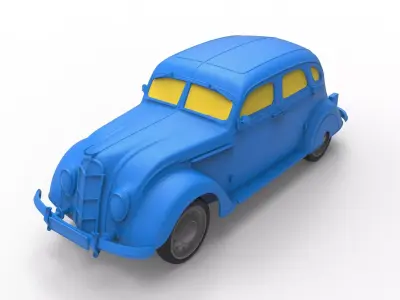 DeSoto Airflow 1935 Classic Car 3D print model