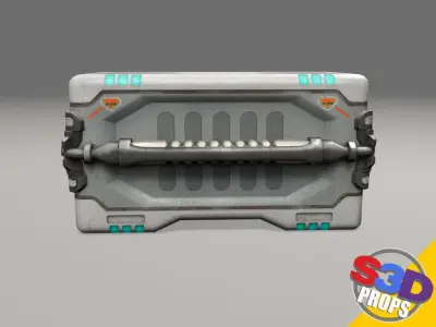 scifi big crate1 3D model